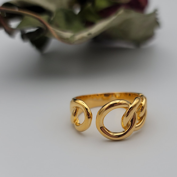 フォークリング／バランスチェーン gold ring C-30G 1枚目の画像