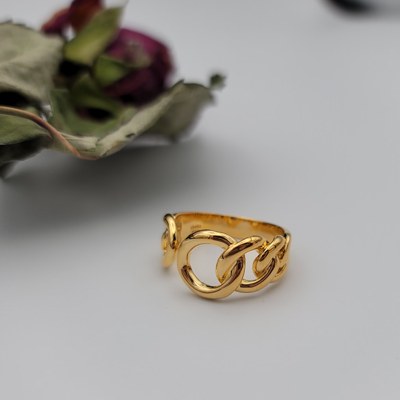 フォークリング／バランスチェーン gold ring C-30G 4枚目の画像