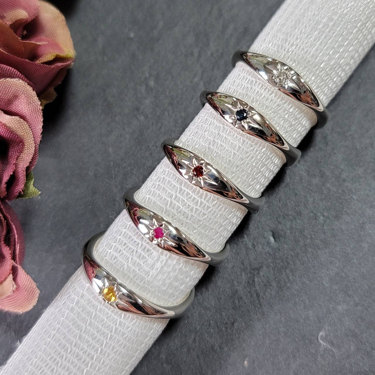 天然石ウェーブリング C-27R