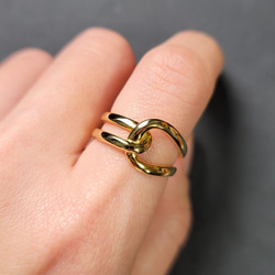 sv925/槌目3連リング【18号】/一点物/No.00196454 指輪・リング