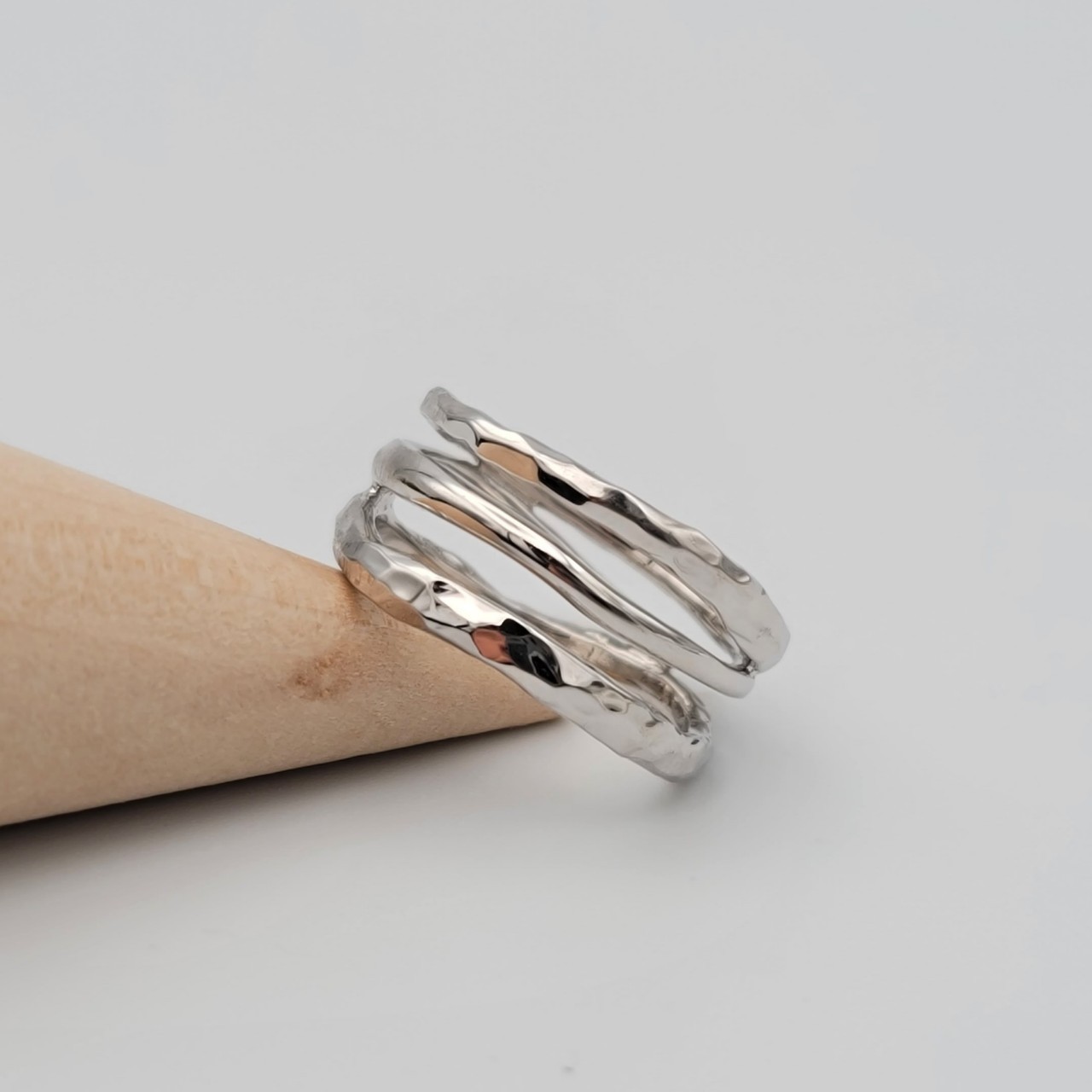 デコボコトリプルsilver Ring　　C-31