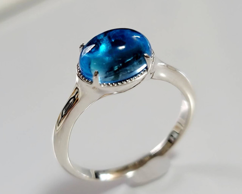 天然石　指輪　リング　イタリア製　1点物 5_5eb5c94577a14130b57d75d8d457