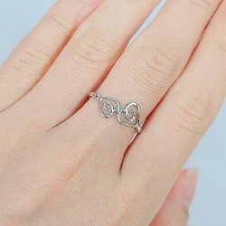 ♡ハート♡モチーフsilver  Ring＜送料無料＞ 1枚目の画像