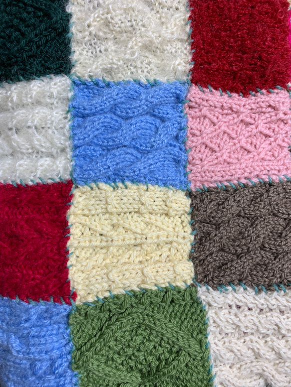 アランモチーフブランケット 