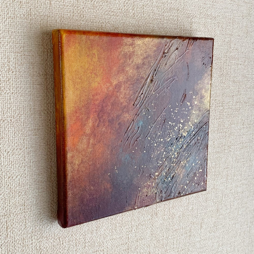 抽象画「No.009」アクリル画 金箔 S0号 秋 インテリア 絵画 抽象画「No.009」アクリル画 金箔 S0号 秋 インテリア 絵画