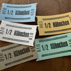 ドイツフードチケット 100枚 ハーフチキン #110 4枚目の画像
