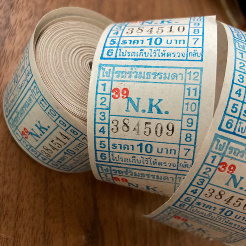 タイバスチケット ロール 500枚 タグ・台紙 Pokke 通販 12098927