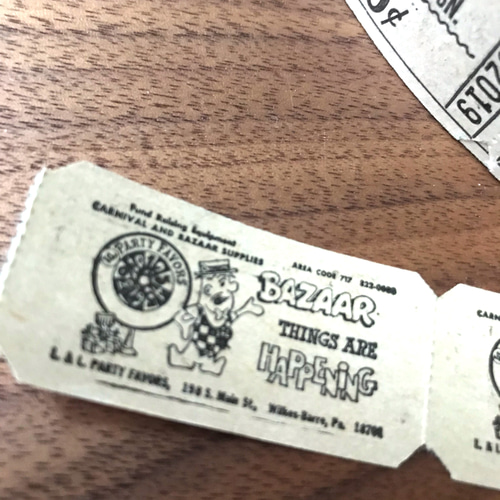 裏がかわいい ヴィンテージ チケット 40枚セット その他ラッピング用品