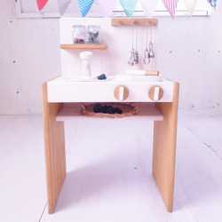 おままごとキッチン デスクタイプと冷蔵庫のお得なセット 誕生日