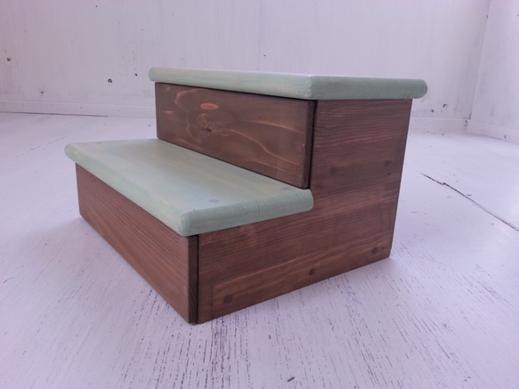 兒童踏腳凳天然漆可訂購天然家具可愛兒童房商店夾具北歐味道時尚 第2張的照片