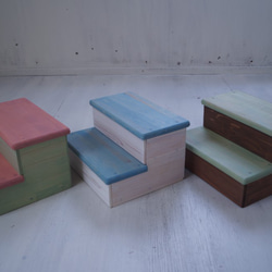 兒童踏腳凳天然漆可訂購天然家具可愛兒童房商店夾具北歐味道時尚 第4張的照片