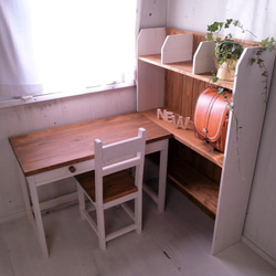 ハンドメイド　作業学習机 コイズミファニテック】 学習机セット ビーノ 机幅105cm BDD