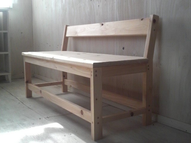 手作り家具　純平の椅子　ベンチチェア