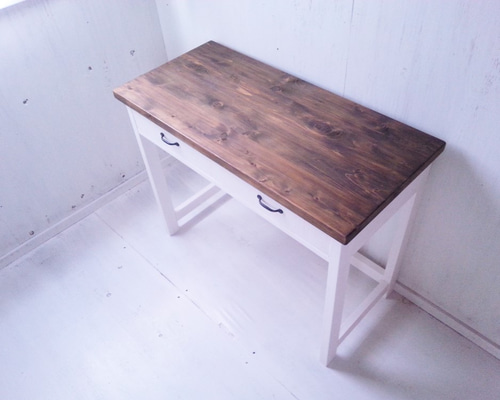 無垢ヒノキで造る家具 アンティーク風 学習机 作業台 ミシン台 無垢ヒノキで造る家具 アンティーク風 学習机 作業台 ミシン台