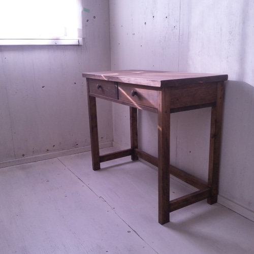 無垢ヒノキで造る家具 学習机 作業台 ミシン台 パソコンデスク