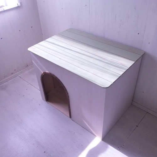 室内用 犬小屋 ドッグハウス キャットハウス 猫小屋 アーチ扉 ミント