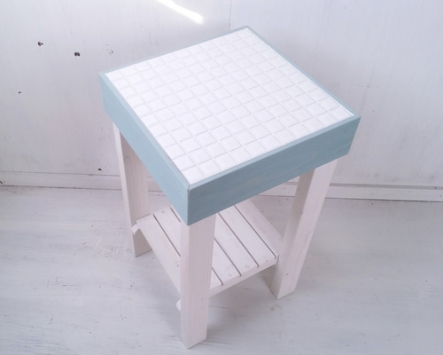 10 カイズカ 木製テーブル ハンドメイド ナチュラル 飾り台 置き台