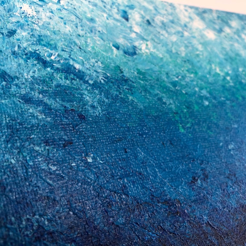 零002】絵画 インテリア 青 宇宙 海 抽象画 絵画 零freedbyshigi