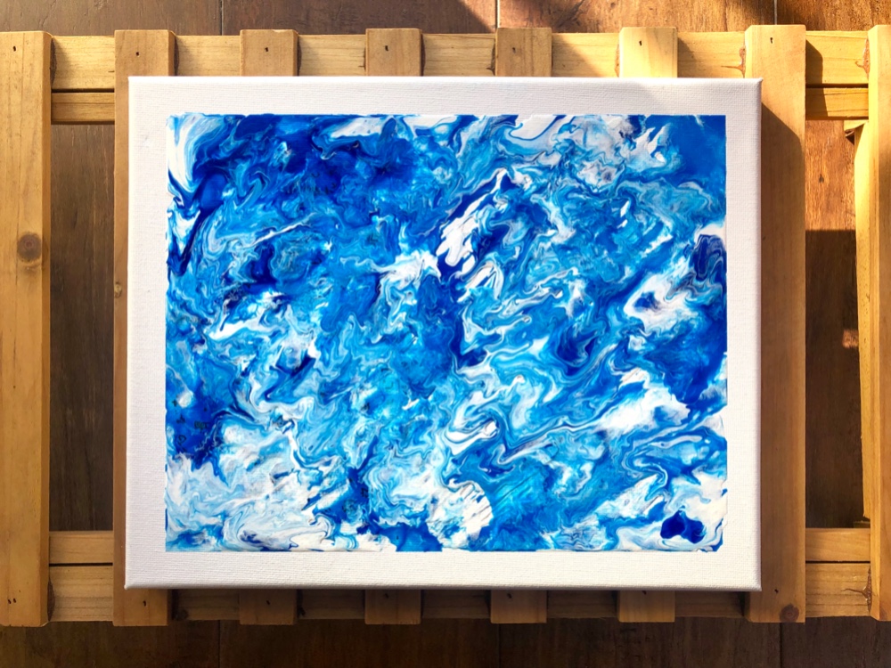 零024】絵画 インテリア 空 青 海 抽象画 絵画 零freedbyshigi