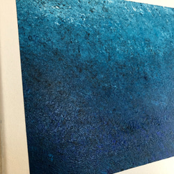 【零029】絵画 インテリア 青 宇宙 海 抽象画 3枚目の画像