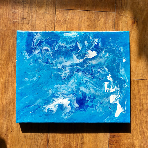 一点もの】抽象画／waves （絵画）