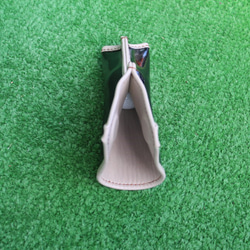 #ゴルフ　ピン型パターヘットカバー（レザークラフト）マグネット開 7枚目の画像