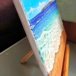 ＃絵画（アクリル原画）沖縄の海辺の風景　 4枚目の画像