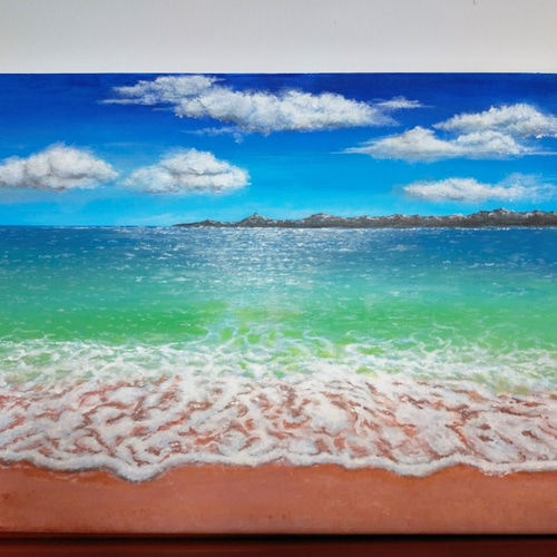 沖縄 原画 アメリカンヴィレッジ レジンアート可能 アクリル画