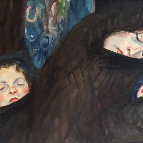 をみなえし』 油彩肉筆画