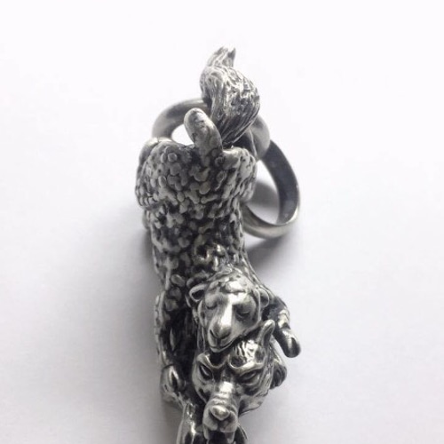 羊の皮を被った狼 ペンダントトップ シルバー925 ペンダントトップ