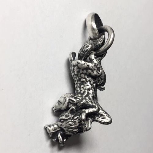 羊の皮を被った狼 ペンダントトップ シルバー925 ペンダントトップ