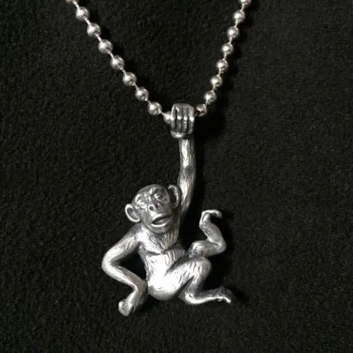 モンキーペンダント ◇シルバーアクセサリー ペンダントトップ 