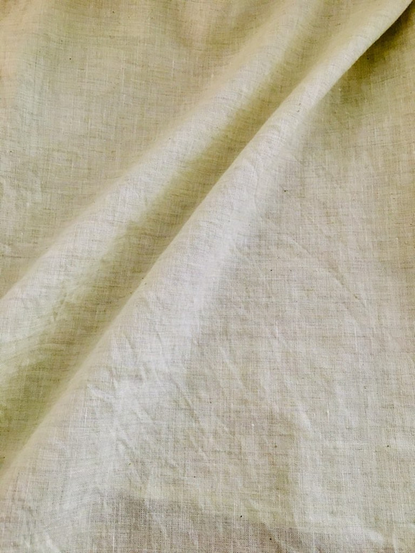 【遠州織物】オーガニック草木（お茶染）生地使用　後ろタック使いオーバーシャツ　　　イエロー 6枚目の画像