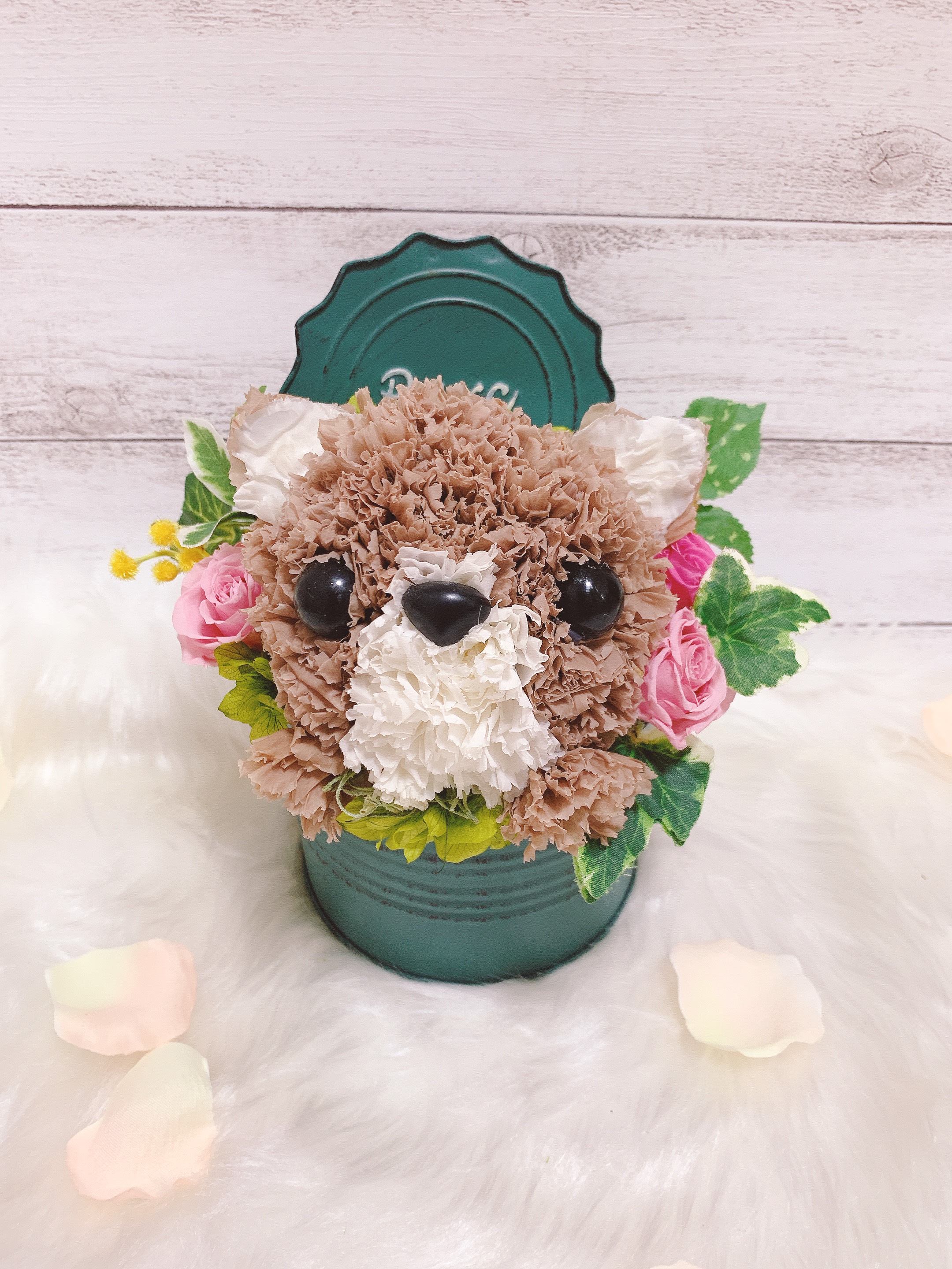 【送料無料】カーネーションの犬　チワワ【レギュラーサイズ】フラワーペット　アニマルフラワー