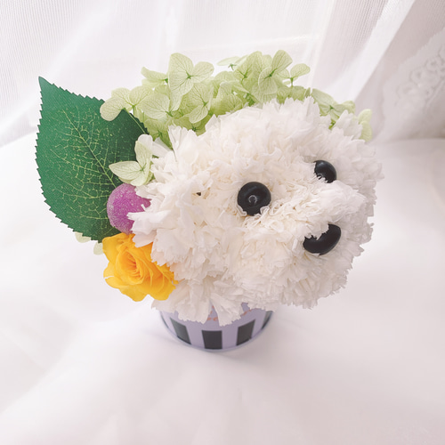 送料無料♡おすわりビションフリーゼ Woobia ウービア 【お座り ビション フリーゼ（小）】 (幅15cm