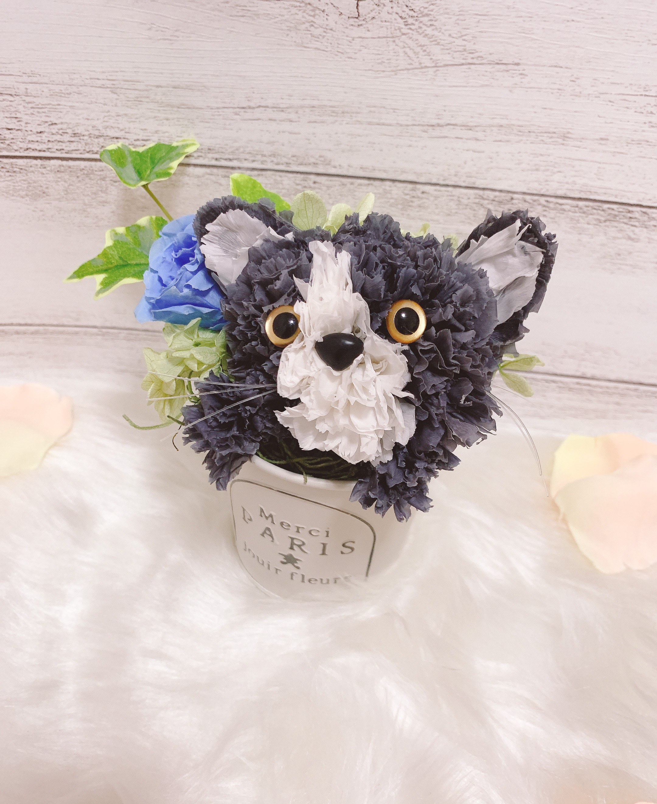 【送料無料】カーネーションの猫♡【ミニ】フラワーペット　アニマルフラワー 7,191円