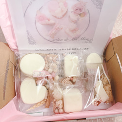 【送料無料】手作りキット販売♡プリザーブドフラワーで作るプチケーキセット♡フェイクケーキ、インテリアケーキ 7枚目の画像