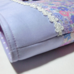 お花とリボン/パープル　レッスンバック 4枚目の画像