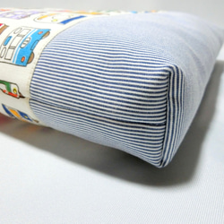 電車いっぱい《オフホワイト》 　レッスンバック　絵本バック 3枚目の画像