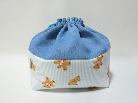 北欧柄・ベア　くまくん　お弁当入れ 2枚目の画像