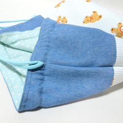 北欧柄・ベア　くまくん　お弁当入れ 4枚目の画像