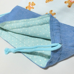 北欧柄・ベア　くまくん　お弁当入れ 5枚目の画像