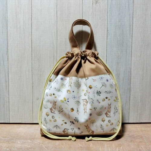 ハンドメイド ミルキーラビット 体操服袋