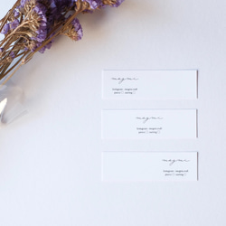 ショップカード【正方形】両面印刷100枚 （ピアス台紙・アクセサリー