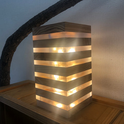 阿蘇　小国杉LEDライト　電球色　調光リモコン付き 1枚目の画像