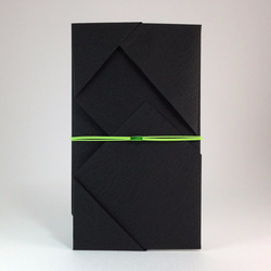 Money Gift Envelop KAWARI-HANA-AWAJI-MUSUBI Green×Black 第2張的照片