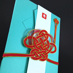 Money Gift Envelop FUKUTOKU-MUSUBI<Red×Greenish Blue> 第3張的照片