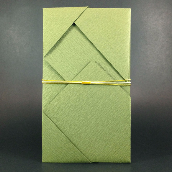 Money Gift Envelop -KAWARI-HANA-AWAJI-MUSUBI Yellow×Green 第2張的照片