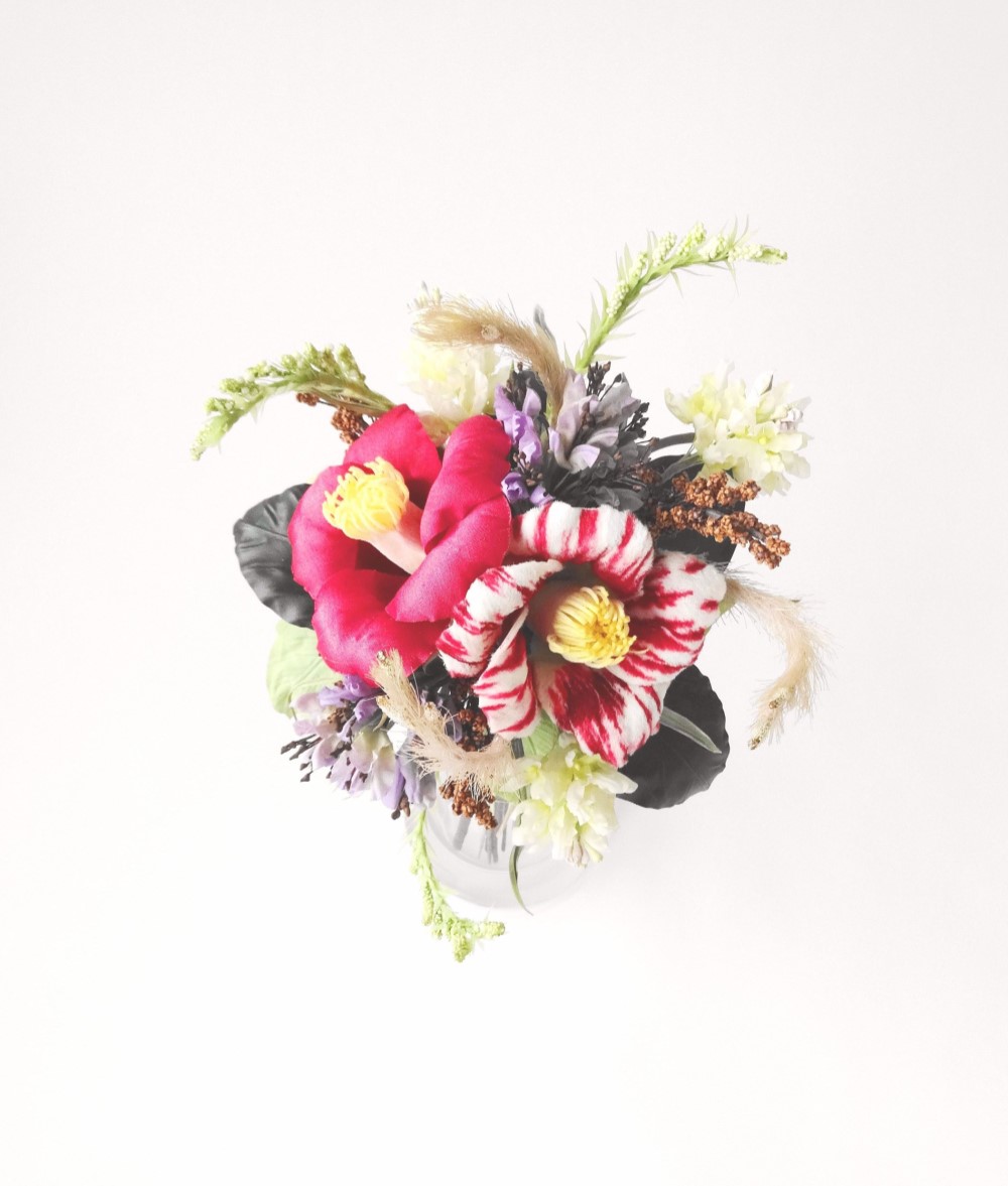 【クリスマス切り花＊ブーケ＊花束】南天＊松葉＊椿の蕾＊山茶花の蕾＊クチナシ＊他