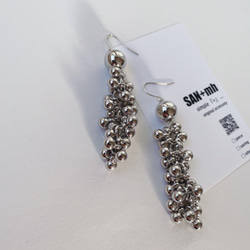 ＊再販＊    S    つぶつぶ　ボール　ピアス　イヤリング　／　シルバー 2枚目の画像